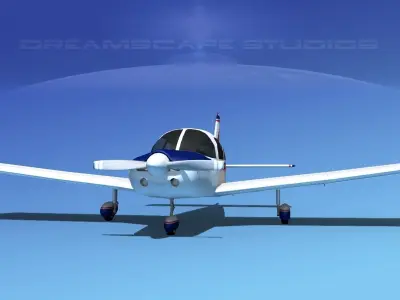 Piper PA-28-235 Cherokee  V12 3D model