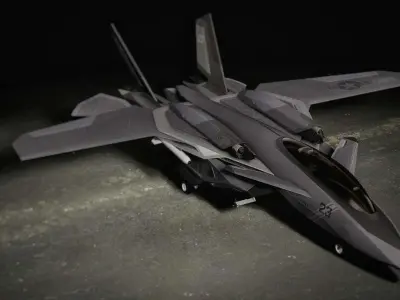 F14 Gen2 Low-poly 3D model