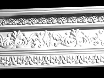 Big Classic Cornice 3D model