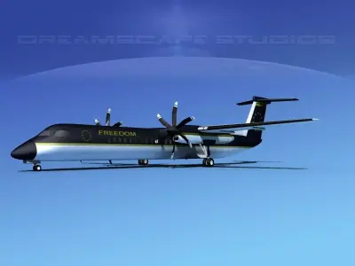 Dehaviland DHC-8 400 Freedom Express 3D model