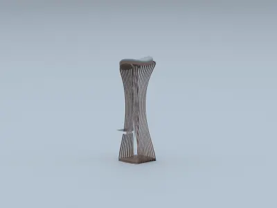 Modern Elegant Bar Stool 3D model