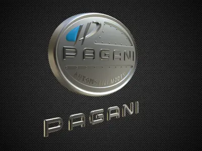 pagani logo 3D model