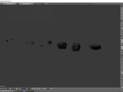 Low Poly Rock Collection Free Sample Free low-poly 3D model