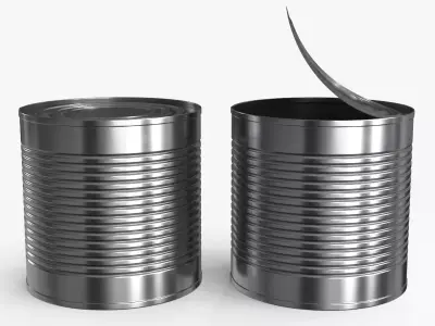 Tin Can v4 Low-poly 3D model