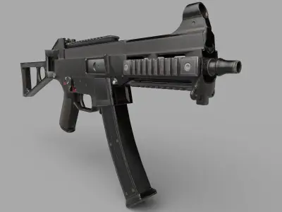 UMP9 GUN Low-poly 3D model