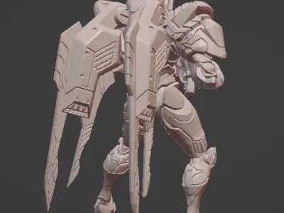 Pharah character from game overwatch 3D print model