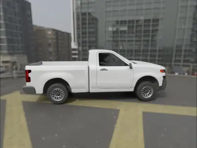 Chevrolet Silverado 2022 utility truck vechicle lowpoly Low-poly 3D model