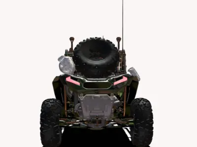 UTV 4X4  Low-poly 3D model