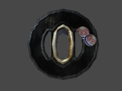 katana5 samurai sword Low-poly 3D model