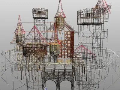 Medieval Castle Free 3D model