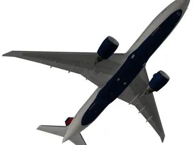 Boeing 777-200LR Delta Air Lines 3D model