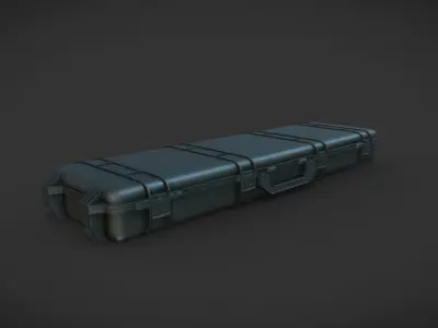 Gun Case Free low-poly 3D model