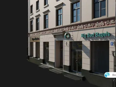 Old Riga Building 3D model Low-poly 3D model Low-poly 3D model