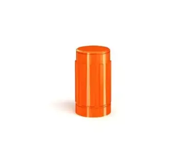 Orange Polished Cylinder 3D model