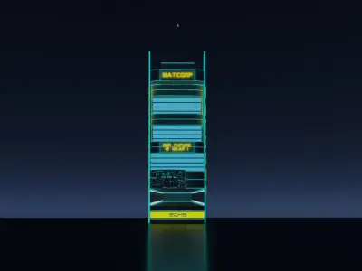 Watcorp SciFi Building Free 3D model