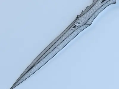 Frostmourne The sword of Arthas  3D model