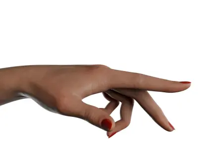 Female Hand Low-poly 3D model