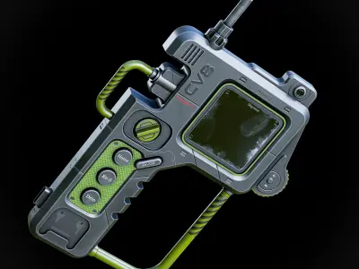 Sci-fi Controller V8 Low-poly 3D model