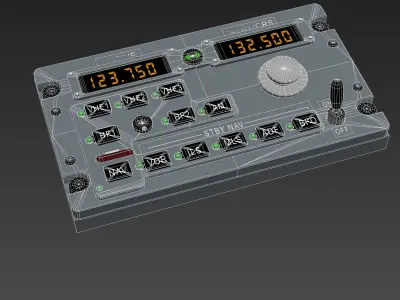 RADIO Panel Low-poly 3D model