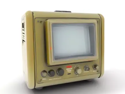 Vintage Military Oscilloscope Model Pack with Classic Design Low-poly 3D model