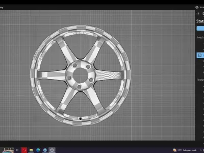 Volk RAYS TE3SL Black Edition III 3D model