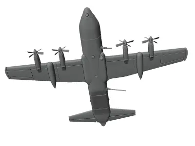 Lockheed AC-130 Spectre 3D print model