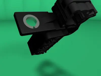 Plastic clamp and anchor for wiring 3D model