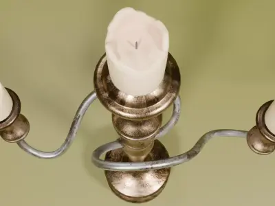 candle Free low-poly 3D model