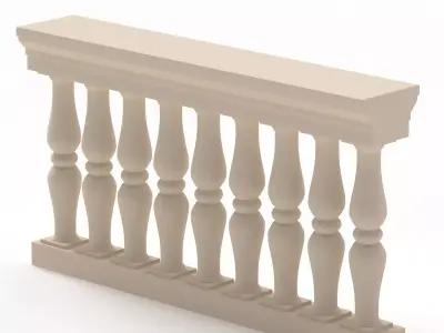 Classical Balustrade 3D model