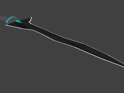 Keris-3 Low-poly 3D model