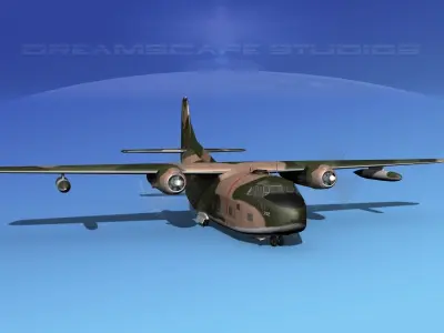 Fairchild C-123B Provider Venuazuela AF 3D model
