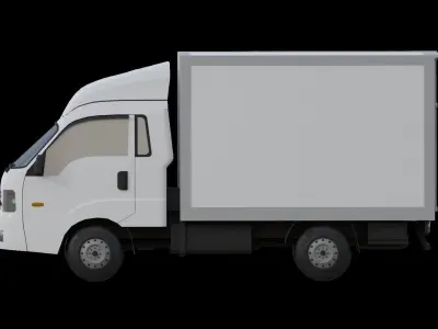 Kia Bongo 3 truck Low poly 3D model