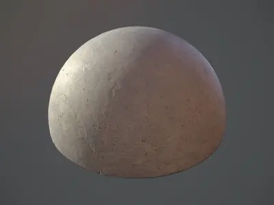 Concrete Hemisphere Barrier pack 1 Three Color Options Free low-poly 3D model