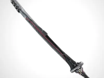 Two Colors Epee - Remake Low-poly 3D model