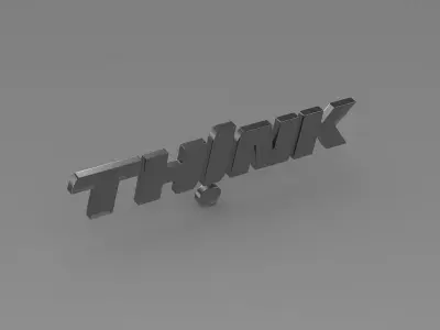 Think Logo 3D model