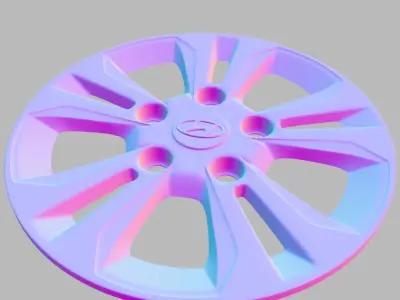 Hyundai Sonata Hubcaps 2016-2019 3d model Low-poly 3D model