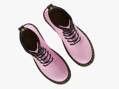 Womens Leather Boots 2 3D model