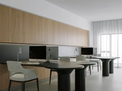  Office interior scene 17 3D model