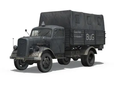 Opel Blitz 3ton - Fuel Transporter 3D model