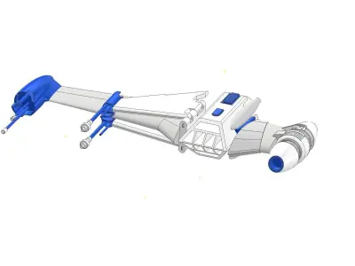Starwars B-WING scale 1 in 87  3D print model