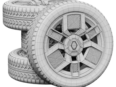Renault wheels 3D model