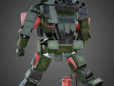 Titanfall Atlas RIGGED 3D model