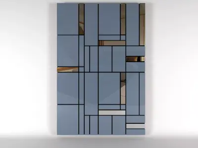 headboard panel bed panel Free 3D model