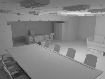 Boss Office No Material 3D model