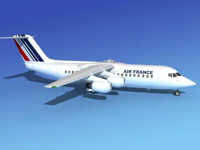 BAe 146-300 Air France 3D model