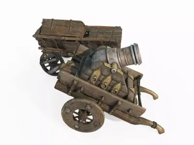 Magical Style Weapon Magic Cannon 3D model