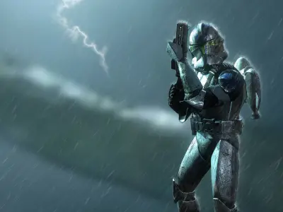 Star Wars Clone Phase 2 jet trooper Low-poly 3D model