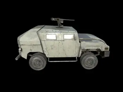 Military Vehicle Pack 04  Low-poly 3D model