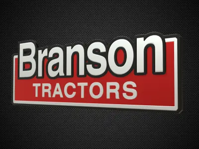 branson logo 3D model