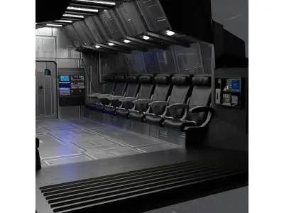Sci - Fi Interior 3D model